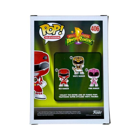 Funko Pop Unopened Red Ranger 406 Mighty Morphin' Power Rangers Exclusive - Picture 3 of 10